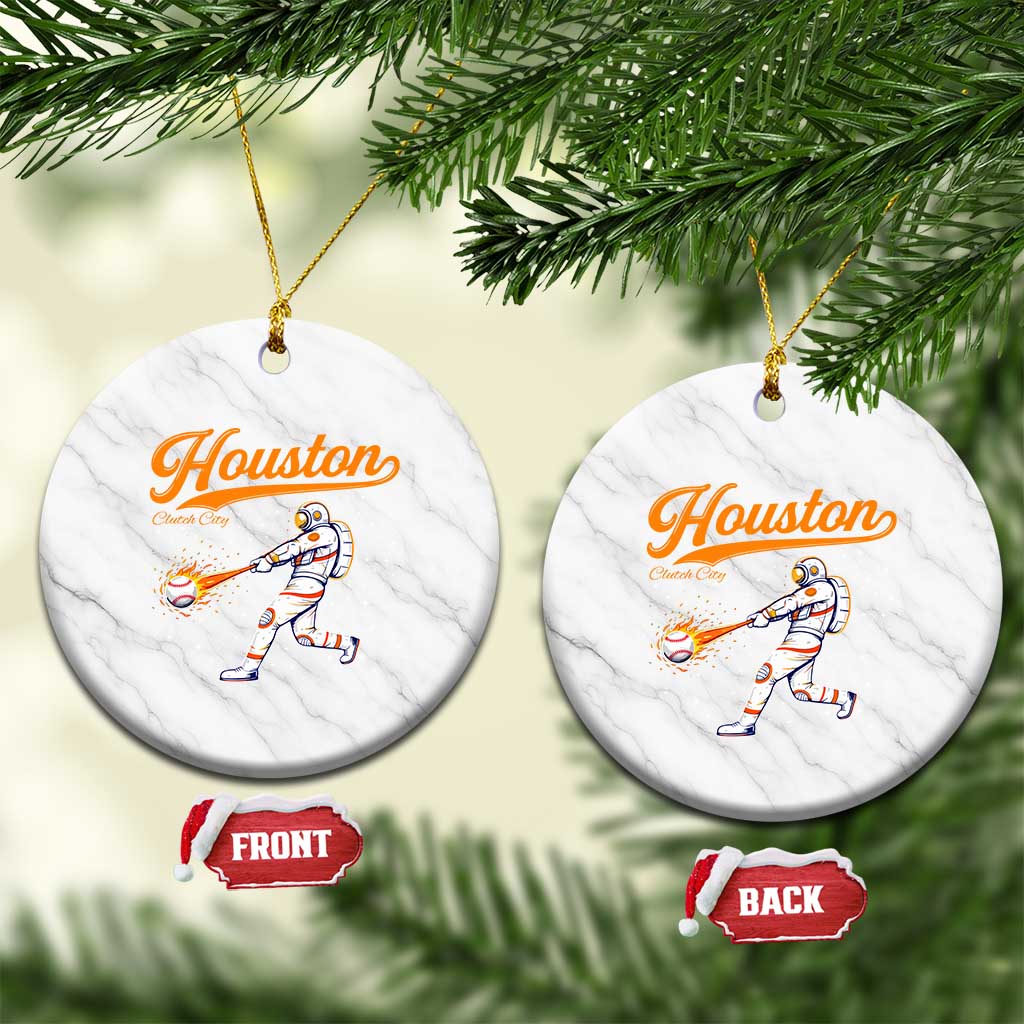 Houston Clutch City Ceramic Ornament Astronaut Baseball Player In Space