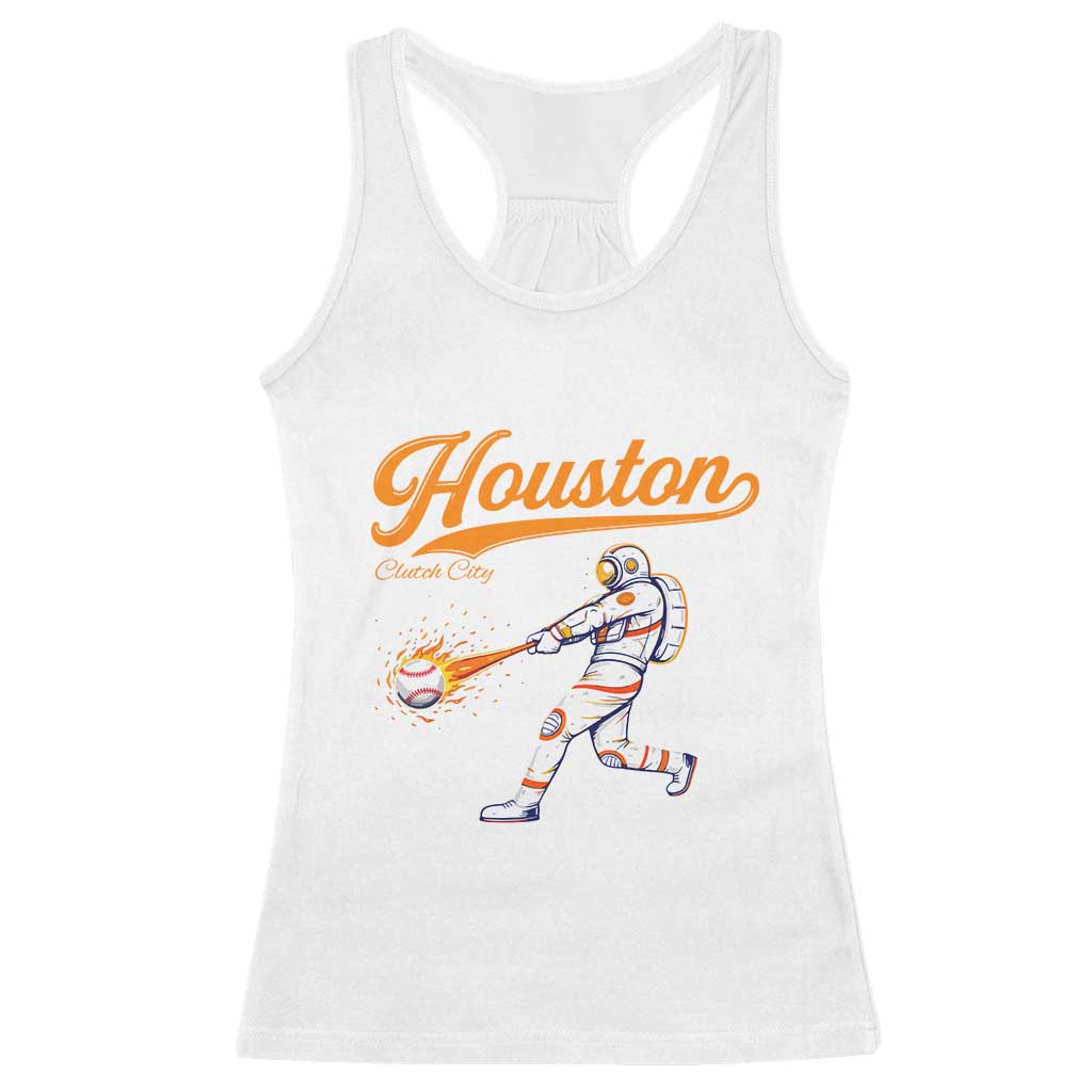 Houston Clutch City Racerback Tank Top Astronaut Baseball Player In Space