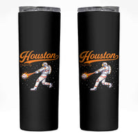 Houston Clutch City Skinny Tumbler Astronaut Baseball Player In Space