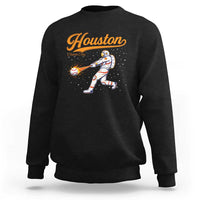 Houston Clutch City Sweatshirt Astronaut Baseball Player In Space