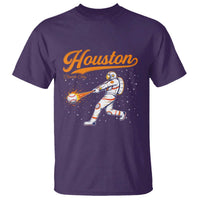 Houston Clutch City T Shirt Astronaut Baseball Player In Space
