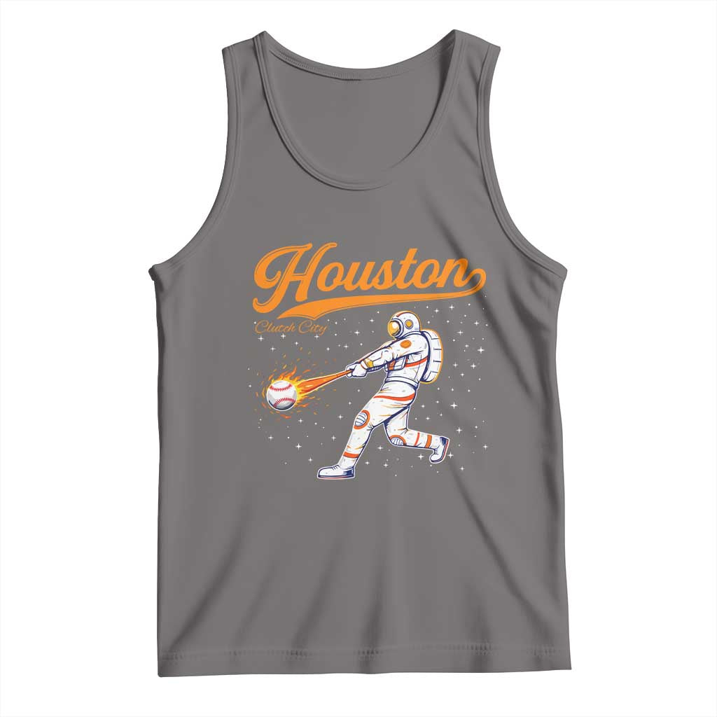 Houston Clutch City Tank Top Astronaut Baseball Player In Space