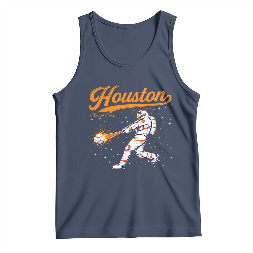Houston Clutch City Tank Top Astronaut Baseball Player In Space