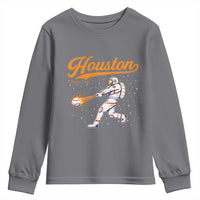 Houston Clutch City Youth Sweatshirt Astronaut Baseball Player In Space