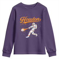 Houston Clutch City Youth Sweatshirt Astronaut Baseball Player In Space