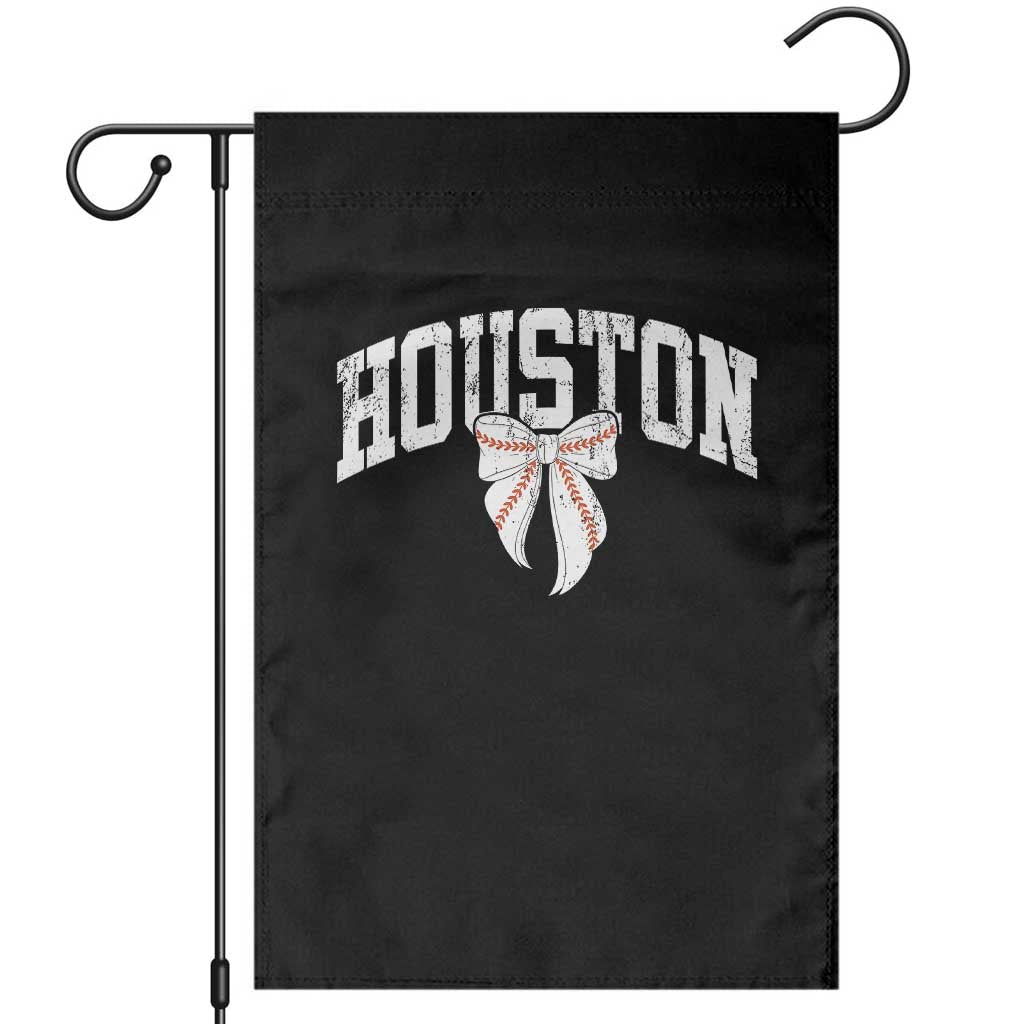 Retro Houston Garden Flag Baseball Coquette Bow Varsity Vintage Sports 80s 90s