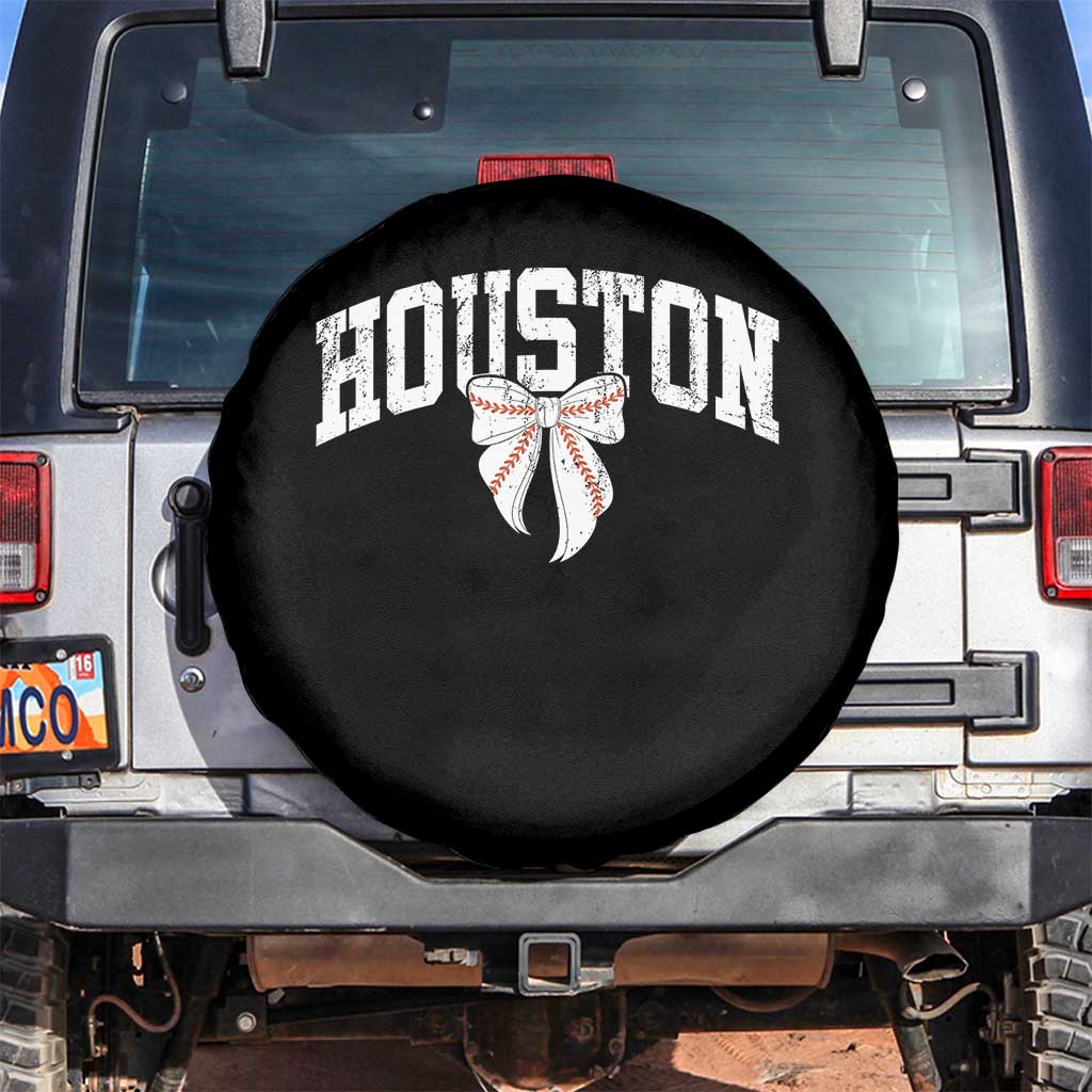 Retro Houston Spare Tire Cover Baseball Coquette Bow Varsity Vintage Sports 80s 90s