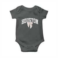 Retro Houston Baby Onesie Baseball Coquette Bow Varsity Vintage Sports 80s 90s
