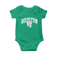 Retro Houston Baby Onesie Baseball Coquette Bow Varsity Vintage Sports 80s 90s