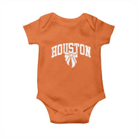 Retro Houston Baby Onesie Baseball Coquette Bow Varsity Vintage Sports 80s 90s
