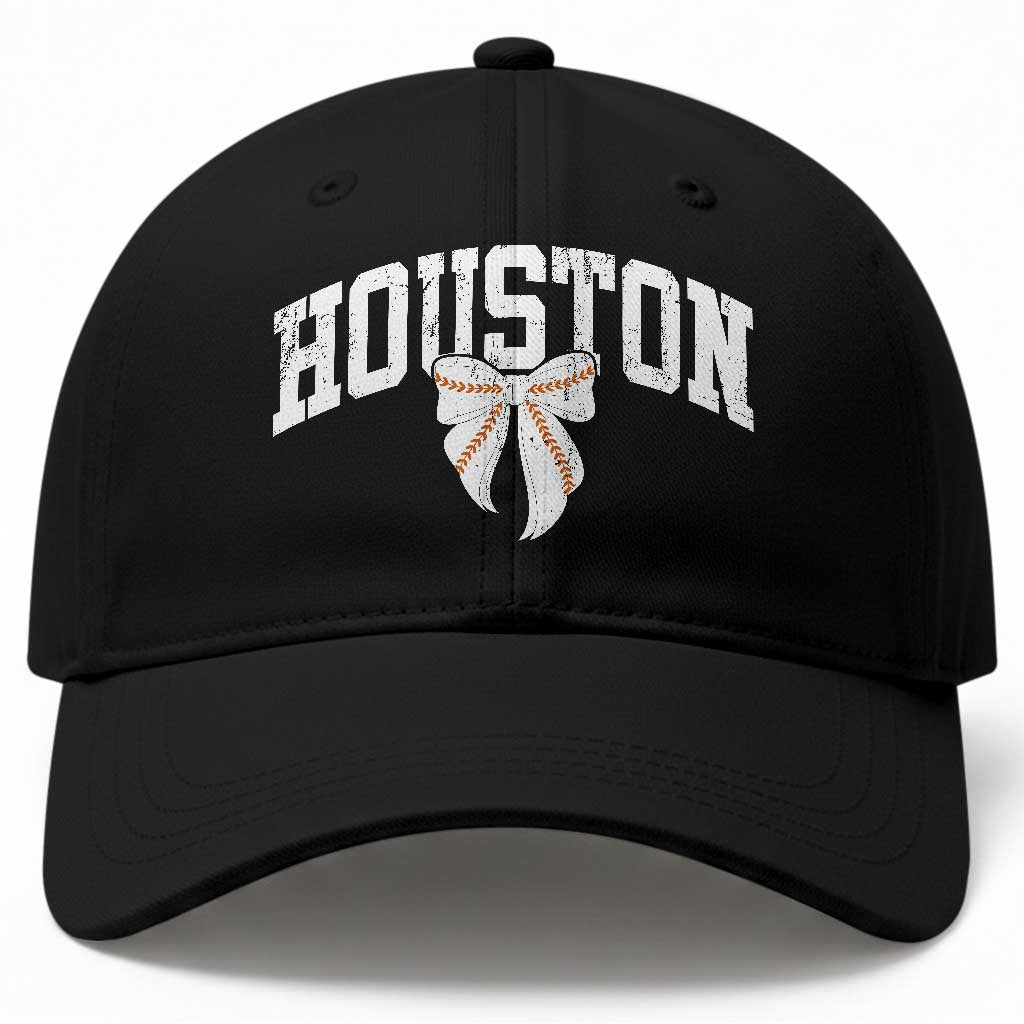 Retro Houston Baseball Cap Baseball Coquette Bow Varsity Vintage Sports 80s 90s