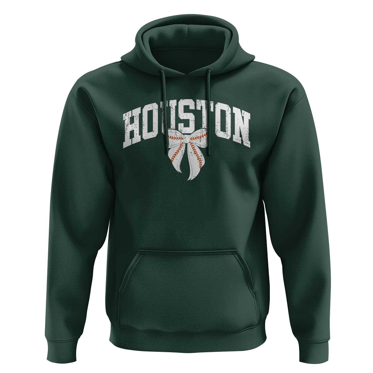 Retro Houston Hoodie Baseball Coquette Bow Varsity Vintage Sports 80s 90s