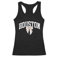 Retro Houston Racerback Tank Top Baseball Coquette Bow Varsity Vintage Sports 80s 90s