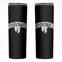 Retro Houston Skinny Tumbler Baseball Coquette Bow Varsity Vintage Sports 80s 90s
