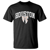 Retro Houston T Shirt Baseball Coquette Bow Varsity Vintage Sports 80s 90s