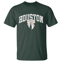 Retro Houston T Shirt Baseball Coquette Bow Varsity Vintage Sports 80s 90s
