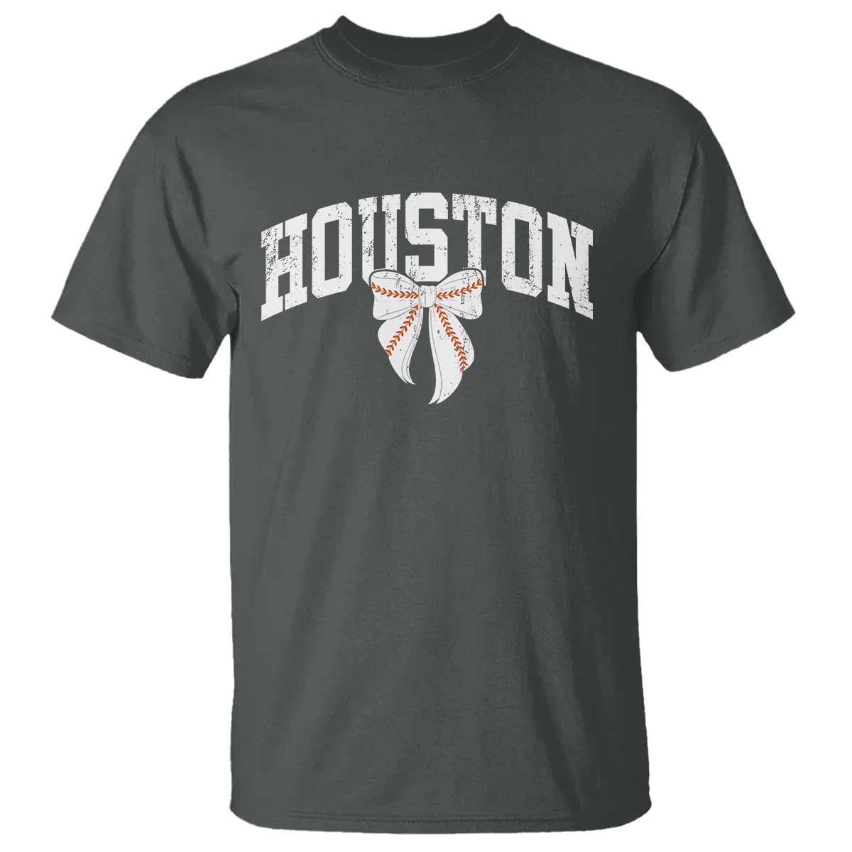 Retro Houston T Shirt Baseball Coquette Bow Varsity Vintage Sports 80s 90s