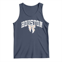 Retro Houston Tank Top Baseball Coquette Bow Varsity Vintage Sports 80s 90s
