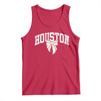 Retro Houston Tank Top Baseball Coquette Bow Varsity Vintage Sports 80s 90s