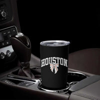 Retro Houston Tumbler Cup Baseball Coquette Bow Varsity Vintage Sports 80s 90s