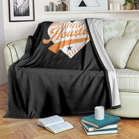 Houston Clutch City Throw Blanket Baseball Heart Varsity Script Vintage Sports Fans