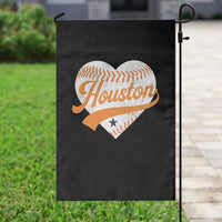 Houston Clutch City Garden Flag Baseball Heart Varsity Script Vintage Sports Fans