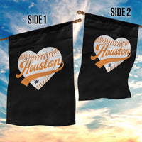 Houston Clutch City Garden Flag Baseball Heart Varsity Script Vintage Sports Fans