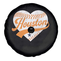 Houston Clutch City Spare Tire Cover Baseball Heart Varsity Script Vintage Sports Fans