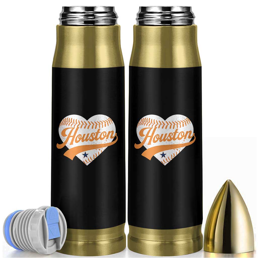 Houston Clutch City Bullet Tumbler Baseball Heart Varsity Script Vintage Sports Fans