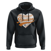 Houston Clutch City Hoodie Baseball Heart Varsity Script Vintage Sports Fans