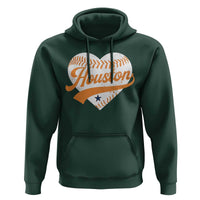 Houston Clutch City Hoodie Baseball Heart Varsity Script Vintage Sports Fans