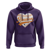 Houston Clutch City Hoodie Baseball Heart Varsity Script Vintage Sports Fans