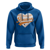 Houston Clutch City Hoodie Baseball Heart Varsity Script Vintage Sports Fans