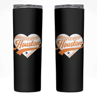 Houston Clutch City Skinny Tumbler Baseball Heart Varsity Script Vintage Sports Fans