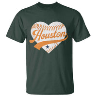 Houston Clutch City T Shirt Baseball Heart Varsity Script Vintage Sports Fans