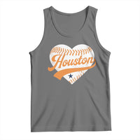 Houston Clutch City Tank Top Baseball Heart Varsity Script Vintage Sports Fans