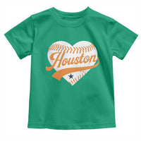 Houston Clutch City Toddler T Shirt Baseball Heart Varsity Script Vintage Sports Fans