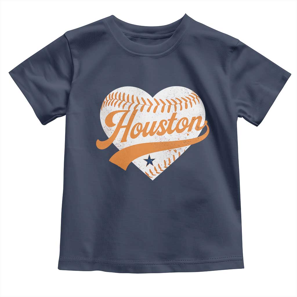 Houston Clutch City Toddler T Shirt Baseball Heart Varsity Script Vintage Sports Fans