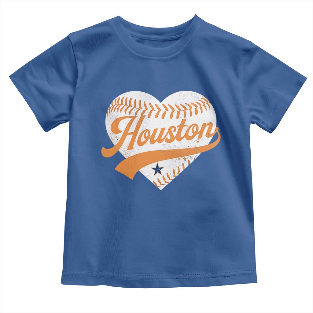 Houston Clutch City Toddler T Shirt Baseball Heart Varsity Script Vintage Sports Fans