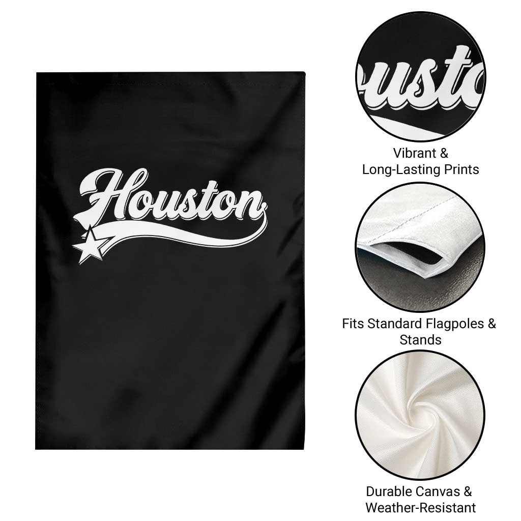 Retro Houston Garden Flag Varsity Script Vintage Sports Jersey Style 80s 90s
