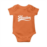 Retro Houston Baby Onesie Varsity Script Vintage Sports Jersey Style 80s 90s