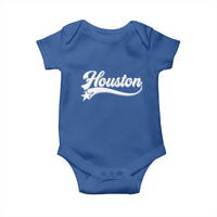 Retro Houston Baby Onesie Varsity Script Vintage Sports Jersey Style 80s 90s