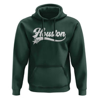 Retro Houston Hoodie Varsity Script Vintage Sports Jersey Style 80s 90s