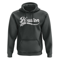 Retro Houston Hoodie Varsity Script Vintage Sports Jersey Style 80s 90s