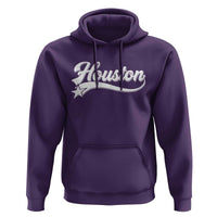 Retro Houston Hoodie Varsity Script Vintage Sports Jersey Style 80s 90s