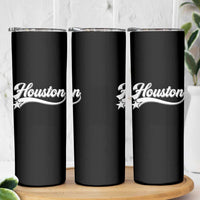 Retro Houston Skinny Tumbler Varsity Script Vintage Sports Jersey Style 80s 90s