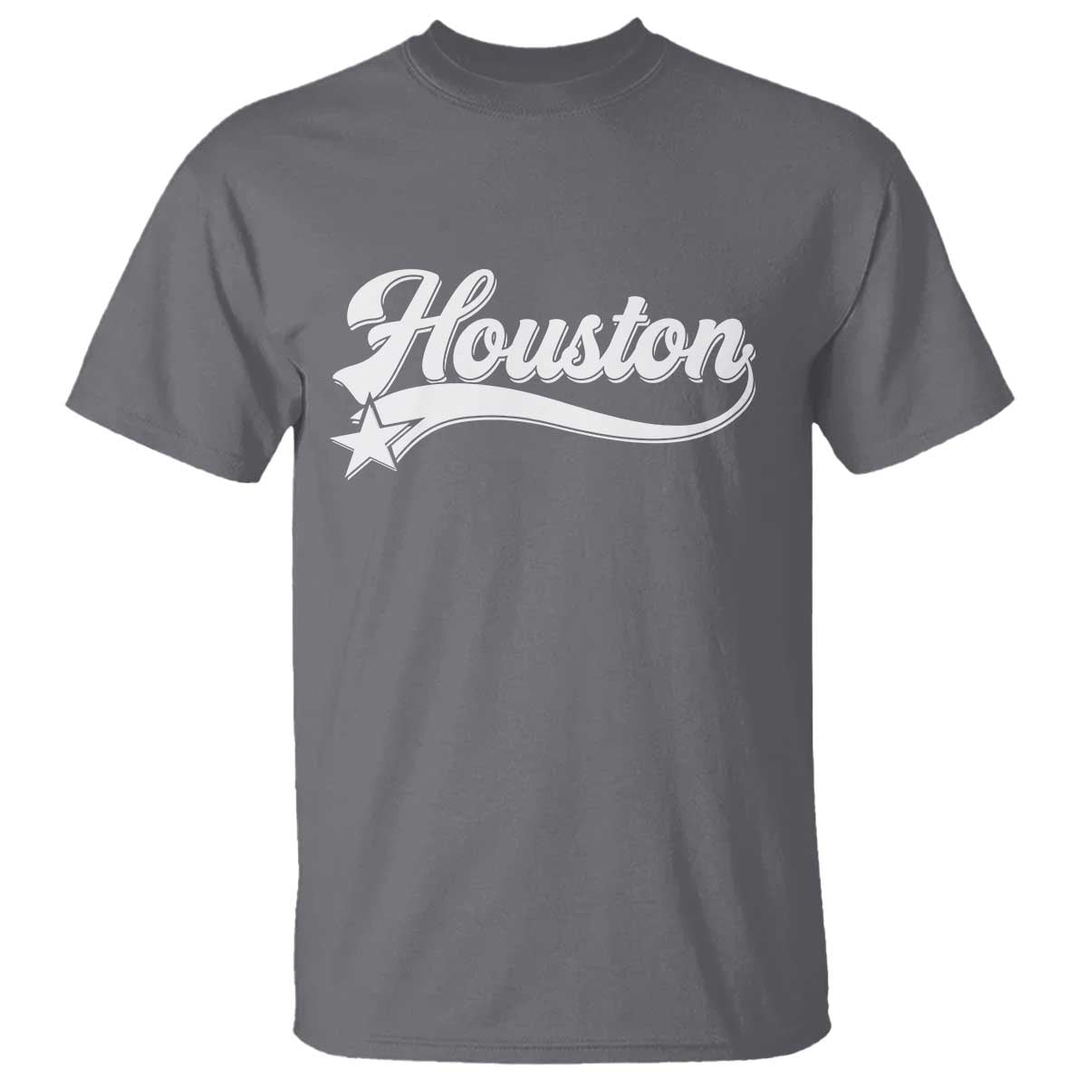 Retro Houston T Shirt Varsity Script Vintage Sports Jersey Style 80s 90s