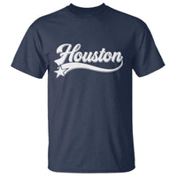 Retro Houston T Shirt Varsity Script Vintage Sports Jersey Style 80s 90s