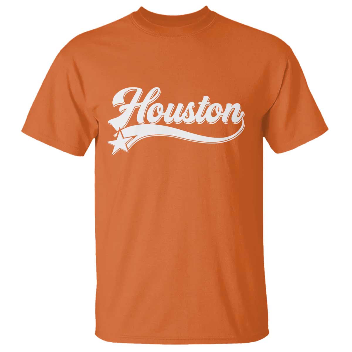 Retro Houston T Shirt Varsity Script Vintage Sports Jersey Style 80s 90s