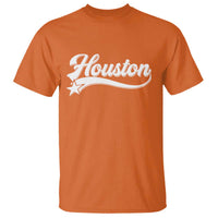Retro Houston T Shirt Varsity Script Vintage Sports Jersey Style 80s 90s